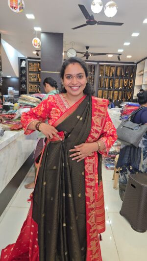 Viscous saree with dibbana  pattren