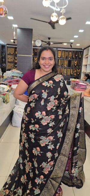 Georgette hand wash saree