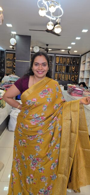 Georget hand wash saree