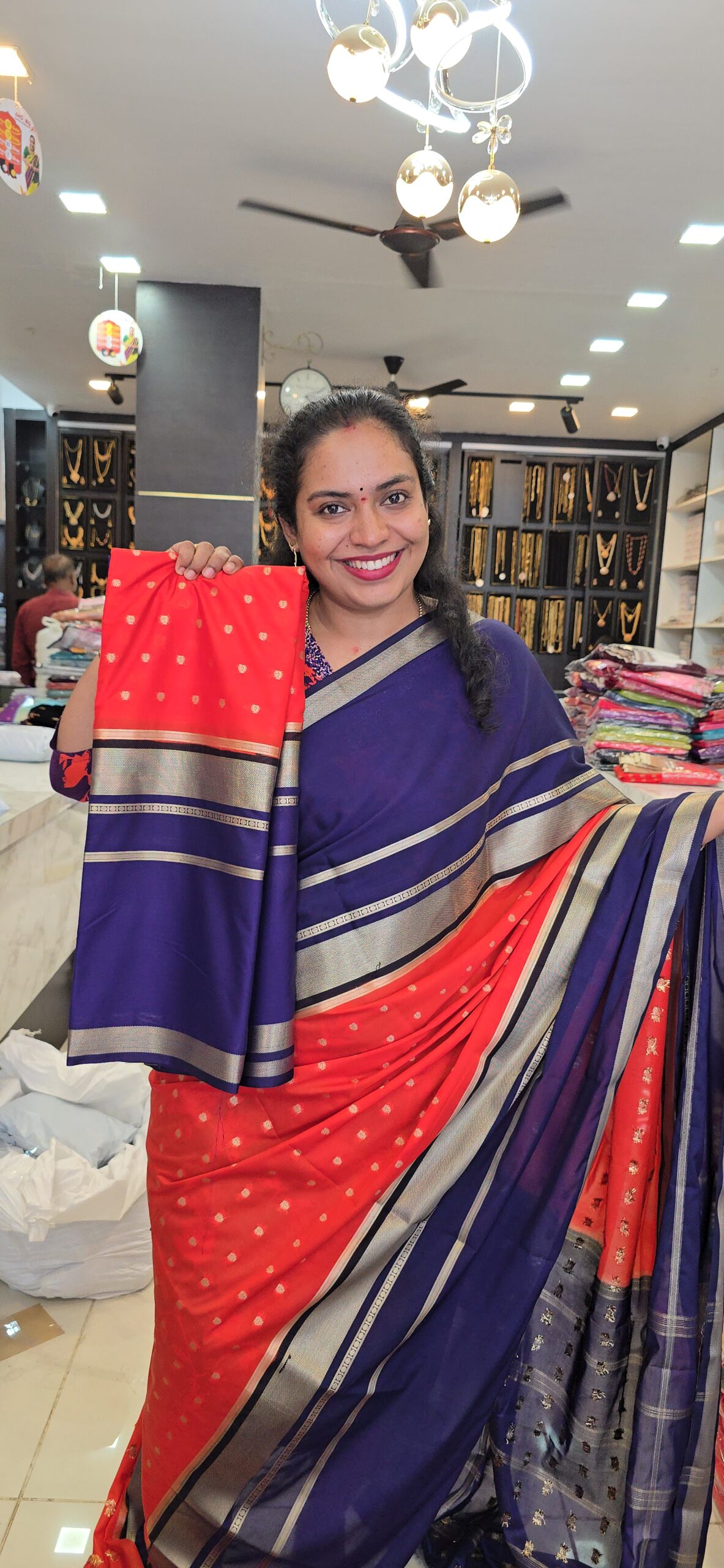 Super premium 1st copy crepe saree - Image 5