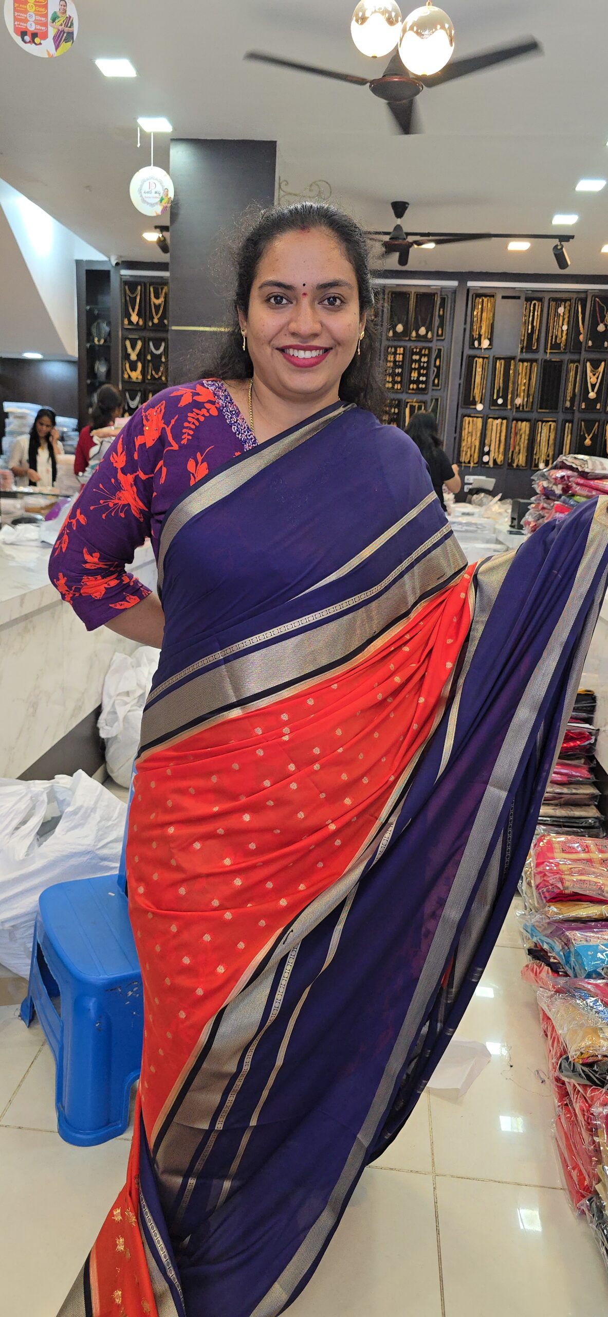 Super premium 1st copy crepe saree